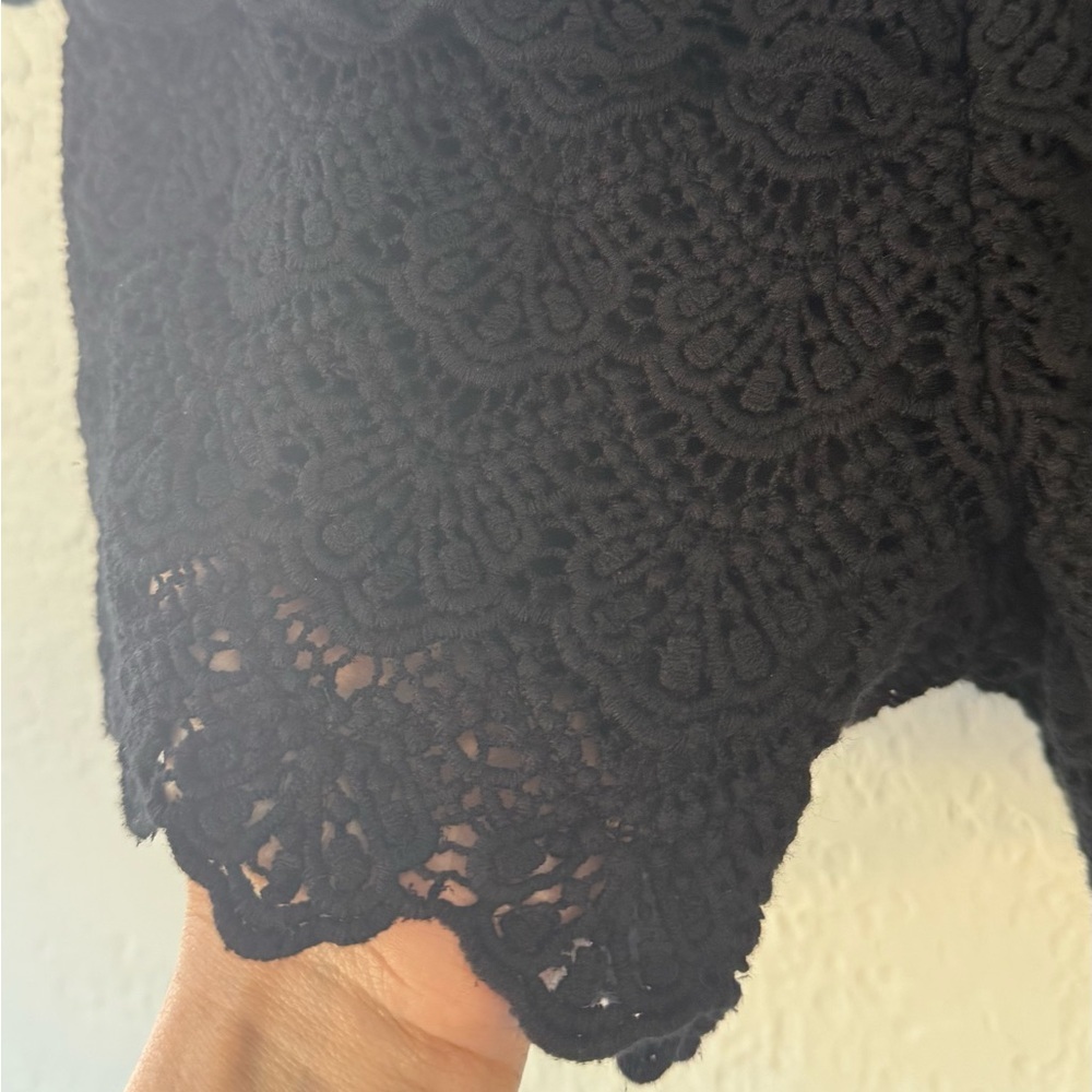 Justice Black Floral Lace Tiered Shorts - Size 14 - 2016 Collection - Picture 5 of 9